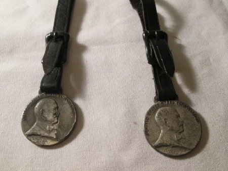 Obverse of service medals awarded for 25 and 35 years service